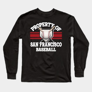 Proud Name San Francisco Graphic Property Vintage Baseball Long Sleeve T-Shirt